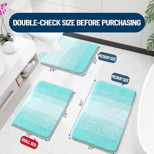 OLANLY Large Bathroom Rugs 44x32, Extra Soft Absorbent Microfiber Bath Rugs - Image 2