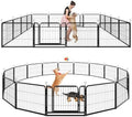 Kfvigoho Dog Playpen Outdoor Extra Wide 16 Panels Heavy Duty Dog Fence 24" by Committedtobetterpetlife