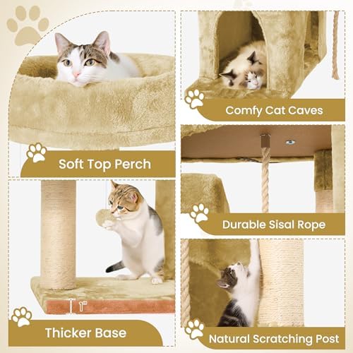 58.5inch Large Cat Tree Tower Condo - Image 4