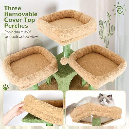 Globlazer Cactus Cat Tree Tower - Image 3