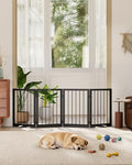 Free Standing Dog Gate Indoor, Foldable Dog Gate by Cideny