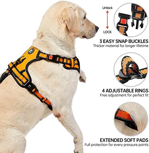 NESTROAD Dog Harness for Medium Sized Dog, No Pull Dog Vest Harness Set - Image 4