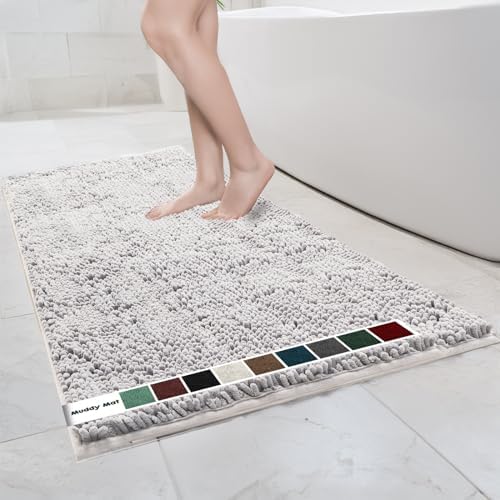 Muddy Mat® | Chenille Bathroom Rugs Quick Dry Microfiber Mats Non Slip Washable by MuddyMat%C2%AE