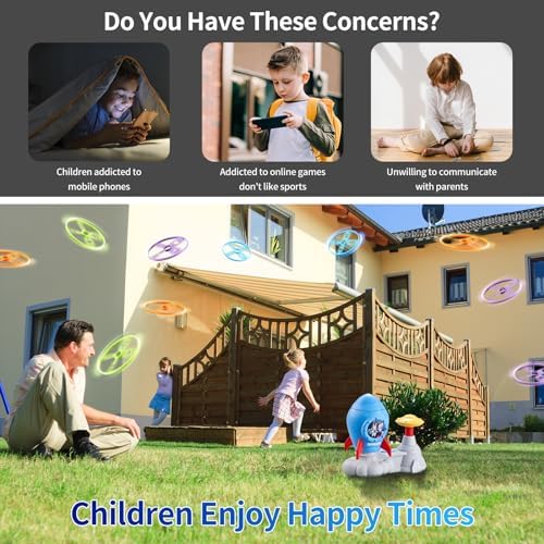 Outdoor Toys for Kids Ages 3-8, Outside Flying Disc Launcher - Image 3