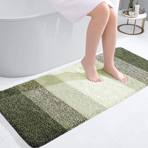 OLANLY Bathroom Runner Rug 47x20, Extra Soft Absorbent Microfiber Bath Rugs by OLANLY