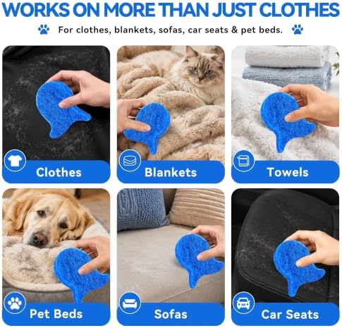 6 Pack Pet Hair Remover for Laundry, Reusable Lint Catcher Balls - Image 5