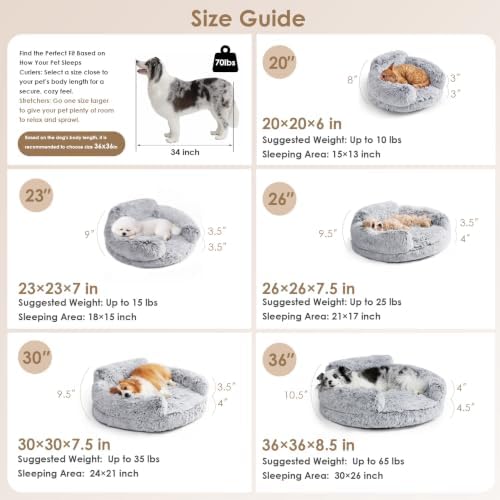 EHEYCIGA 36" Calming Donut Dog Bed - Image 3