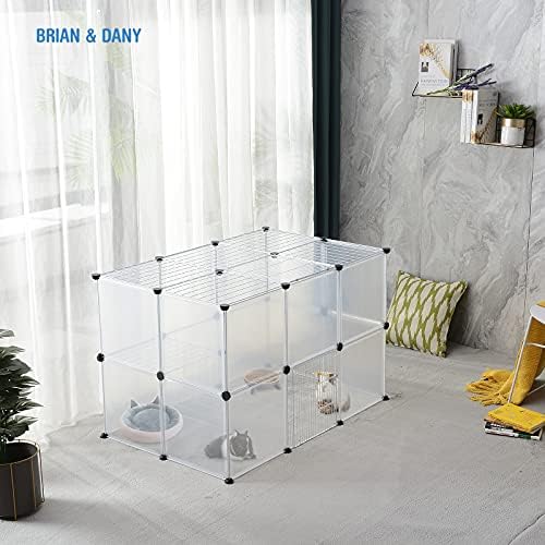 BRIAN & DANY Pet Dog Playpen, Portable Small Animal Transparent Fence Panels - Image 6