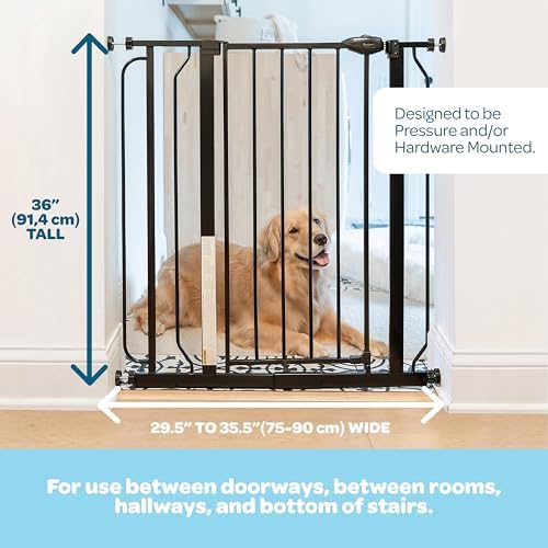 Carlson 36" Extra Tall Walk Through Dog Gate - Image 2