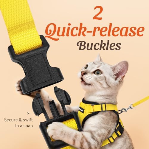 Dooradar Cat Harness and Leash Set, Adjustable and Escape Proof - Image 4