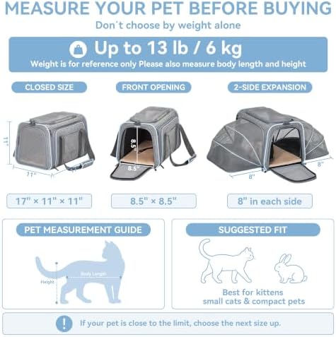 Petsfit Medium Double Expandable Cat Carrier - Image 2