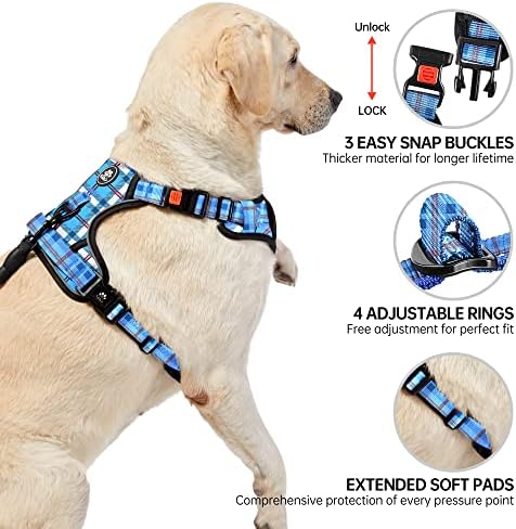 NESTROAD Dog Harness for Medium Sized Dog, No Pull Dog Vest Harness Set - Image 4