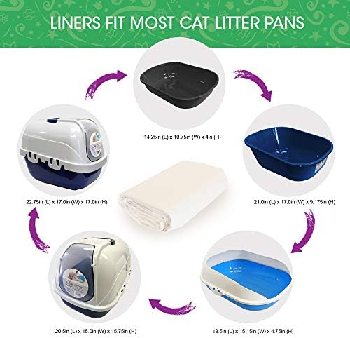 10 Count Fresh Kitty Durable Litter Box Liners, Easy Clean Up Elastic Jumbo - Image 3