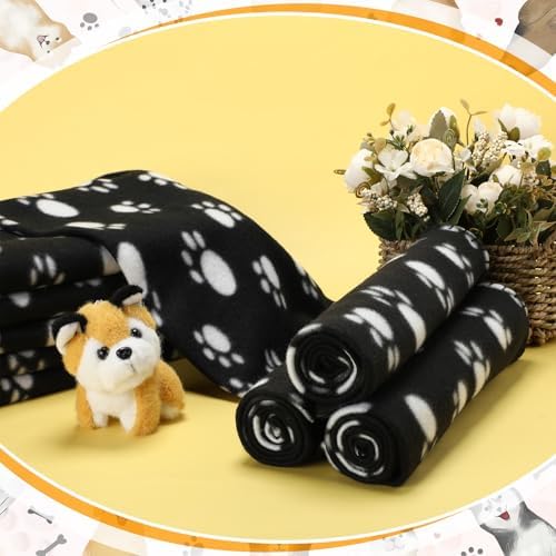 Tatuo 10 Pcs Puppy Blanket for Dog Cat, 24 x 28 Inch, Cool Color - Image 4