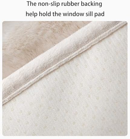 Soft Cat Window Sill Pet Pad Perch, Fluffy Windowsill Pet Mat Pillow Seat Bed - Image 6