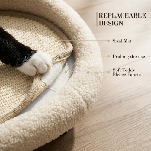 Cat Sisal Scratcher Bed with Refill Pad, Horizontal Scratching Sofa, Sisal Couch - Image 3