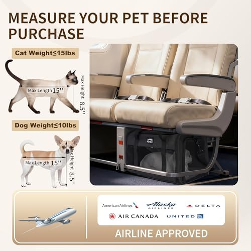 Pet Carrier Airline Approved, Soft Sided Cat Carrier - Image 3