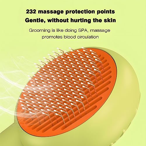 Pet Grooming Brush for Cats and Dogs, Self-Cleaning Sliker Brush for Removes - Image 4