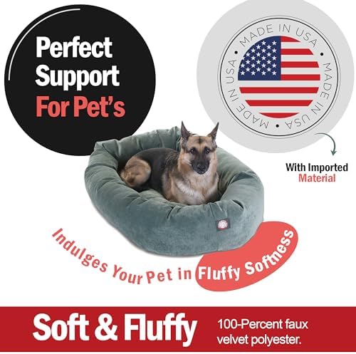 Majestic Pet Villa 52 Inch Shredded Memory Foam Dog Bed - Image 2