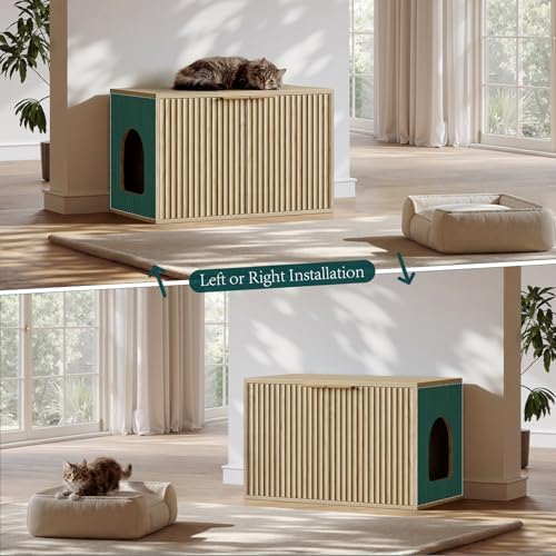 Evermagin 31.5" Cat Litter Box Enclosure Furniture - Image 5