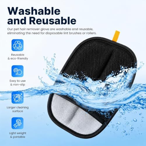 Electrostatic Pet Hair Removal Glove, Quick Wiping&Reusable - Image 4