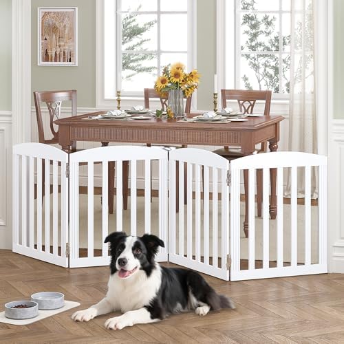SPIRICH Wooden Freestanding Foldable Dog Gate - Image 2