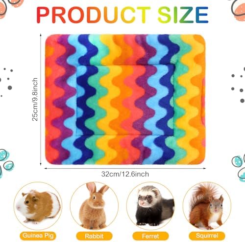 Haull 4 Pcs Waterproof Guinea Pig Bedding Mat, 13 x 10 - Image 2