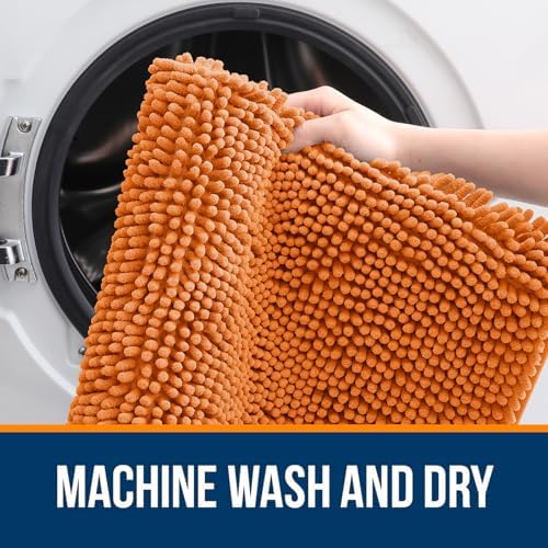 OLANLY Large Bathroom Rugs 70x46, Extra Soft Absorbent Chenille Bath Rugs - Image 5