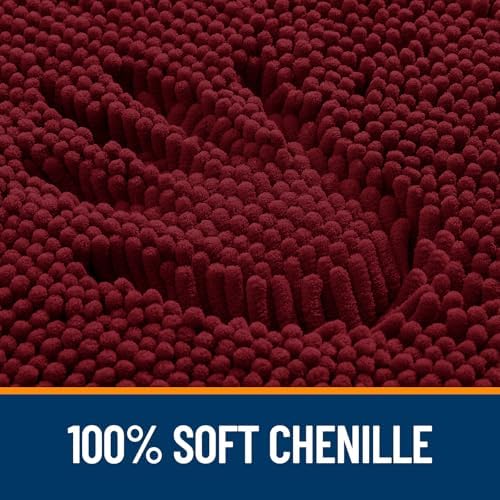 OLANLY Large Bathroom Rugs 70x46, Extra Soft Absorbent Chenille Bath Rugs - Image 3
