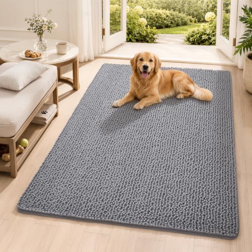Ophanie Dark Grey Door Mat Runner 60x48, Muddy Mats by Ophanie
