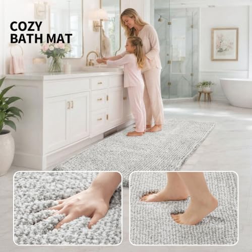 ILANGO Bathroom Rugs 24" × 17", Extra Soft Absorbent Microfiber Bath Rugs - Image 5