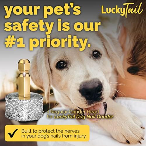 LUCKY TAIL - Dog Nail Grinder - Regular - Replacement Head - - Image 3