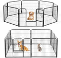 NEWBULIG Dog Playpen Indoor 8 Panels 24 Inch, Metal Outdoor Dog Fence Pen by NEWBULIG