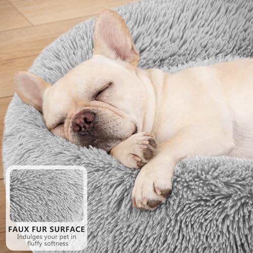 MIXJOY Orthopedic Dog Bed Comfortable Donut Cuddler Round Pet Beds Ultra Soft - Image 2