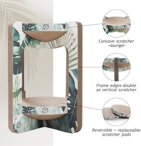 Necoichi Cat Scratcher Tower for Indoor Cats - Image 5