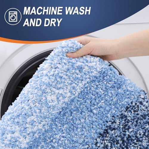 OLANLY Luxury Toilet Rugs U-Shaped 24x20, Soft Absorbent Microfiber Mat - Image 6