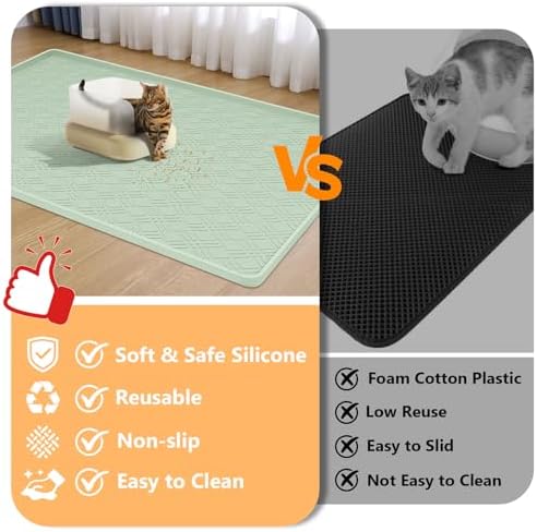 Silicone Cat Litter Mat 42" x 29" Cat Mat - Image 3