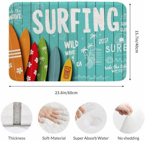Surfing Vintage Style Bath Mats - Image 3