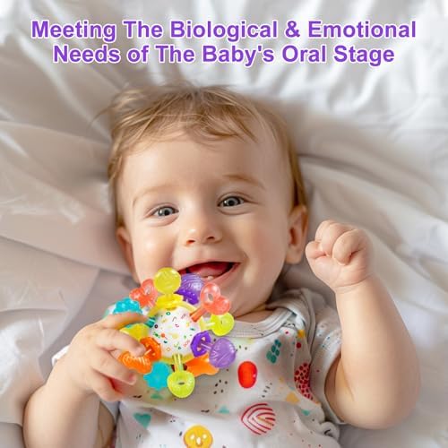Baby Montessori Sensory Toys for 0-6 6-12 Months, Baby Teether Teething Toys - Image 2