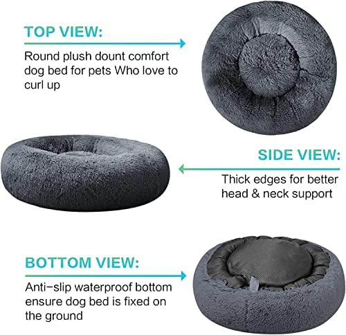 SAVFOX 20 inches Calming Donut Dog Bed - Image 5