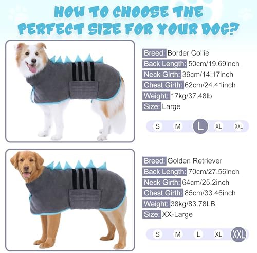 Super Absorbent Dog Bathrobe, Fast-Drying Robe - Image 6