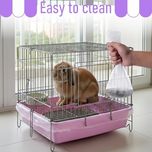 50 PCS Disposable Plastic Cage Liners, Small Animals Leak Proof Toilet Film - Image 5