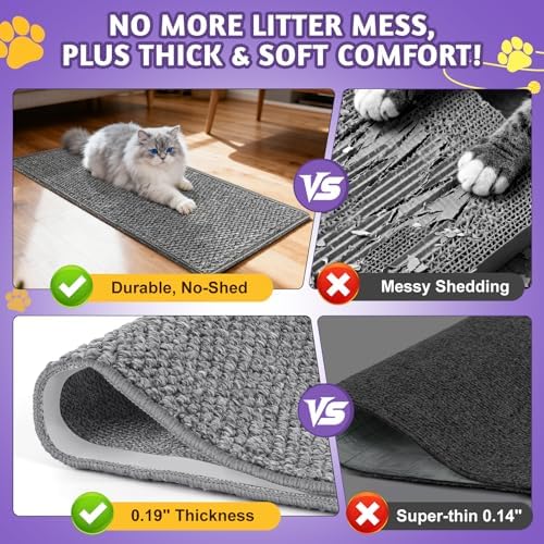 ENONCI Door Protector from Cat Scratching 19.6x7.8 Cat Wall Corner Scratcher - Image 4