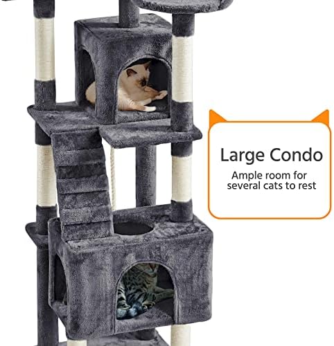 Yaheetech 72in Tall Cat Tree Tower - Image 5