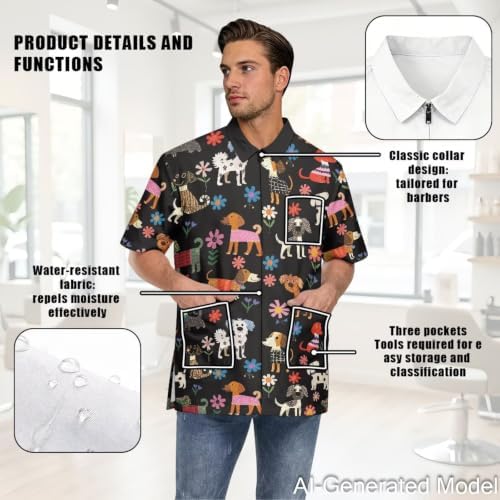 Professional Grooming Smock Unisex, Water Resistant Anti-Static - Image 5