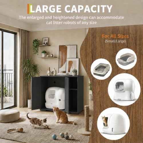Garvee Cat Litter Box Enclosure, Large Cat House - Image 3