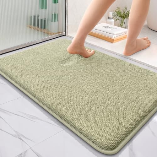 OLANLY Thick Memory Foam Bathroom Rugs 36x24, Absorbent Bath Mat by OLANLY