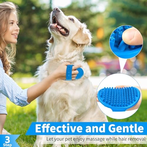 Comotech 6PCS Dog Bath Brush & Dog Toothbrush | Adjustable Handle Shampoo Brush - Image 4