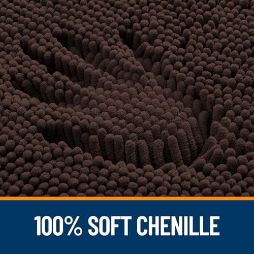 OLANLY Bathroom Rugs 32x20, Extra Soft Absorbent Chenille Bath Rugs - Image 3