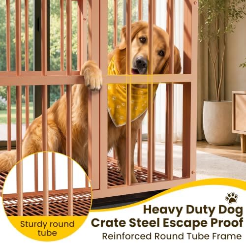 48 Inch Heavy Duty Dog Crate for Large Dogs, Escape Proof - Image 2